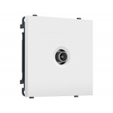 TV розетка оконечной 50-870 MHz 1dB Ambrella Volt SIGMA, Белый Мягкое касание