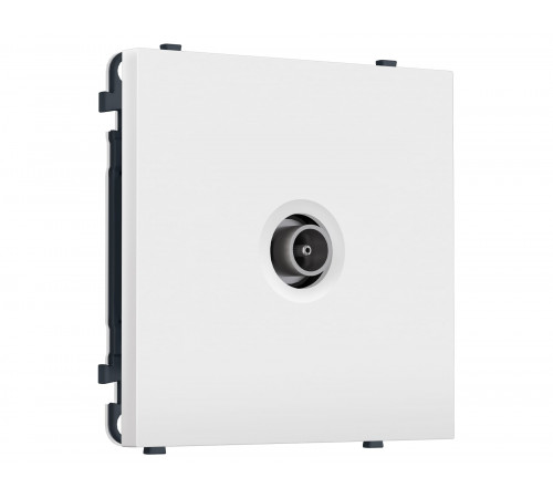 TV розетка оконечной 50-870 MHz 1dB Ambrella Volt SIGMA, Белый Мягкое касание