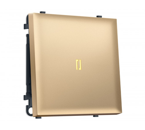 1-кл выключатель с подсветкой 3200K 10A-250V Ambrella Volt SIGMA, Золото Мягкое касание