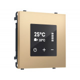 Терморегулятор сенсор. с датчиком для теп. пола AC 3500W 16A-250V Ambrella Volt SIGMA, Золото Мягкое касание