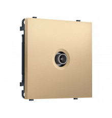 TV розетка оконечной 50-870 MHz 1dB Ambrella Volt SIGMA, Золото Мягкое касание