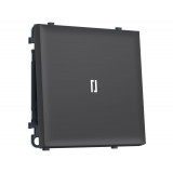 1-кл выключатель с подсветкой 5600K 10A-250V Ambrella Volt SIGMA, Графит Мягкое касание