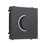 Терморегулятор с датчиком для теплого пола с подсветкой 16A-250V Ambrella Volt SIGMA, Графит Мягкое касание
