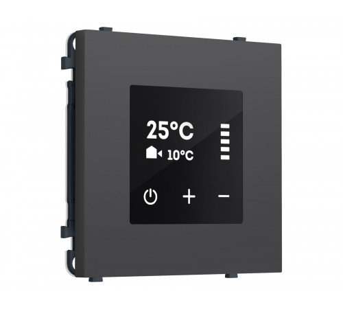 Терморегулятор сенсор. с датчиком для теп. пола AC 3500W 16A-250V Ambrella Volt SIGMA, Графит Мягкое касание