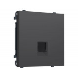 Компьютерная розетка RJ-45 экранированная с/ш Ambrella Volt SIGMA, Графит Мягкое касание