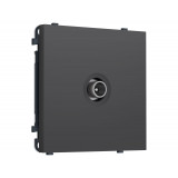 TV розетка проходной 5-1000 MHz 4dB Ambrella Volt SIGMA, Графит Мягкое касание