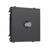 TV розетка SAT 5-2400MHz 3.5dB Ambrella Volt SIGMA, Графит Мягкое касание