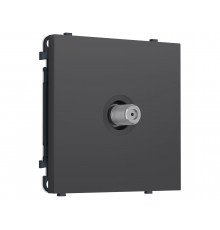 TV розетка SAT 5-2400MHz 3.5dB Ambrella Volt SIGMA, Графит Мягкое касание
