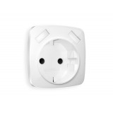 Лицевая панель для электрической розетки с/з со шторками 2USB A+A Ambrella Volt OMEGA, Белый глянец