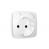 Лицевая панель для электрической розетки с/з со шторками 2USB A+A Ambrella Volt OMEGA, Белый матовый