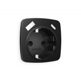 Лицевая панель для электрической розетки с/з со шторками 2USB A+C Ambrella Volt OMEGA, Черный матовый