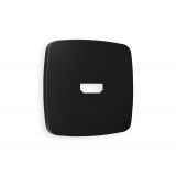 Лицевая панель для HDMI розетки Ambrella Volt OMEGA, Черный матовый