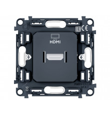 Розетка HDMI 2.1 30V/900mA 4K-120HZ 8K-60Hz Ambrella Volt SIGMA, Серый