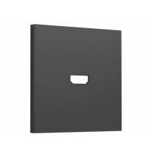 Лицевая панель для HDMI розетки Ambrella Volt SIGMA, Графит Мягкое касание