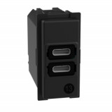 Зарядка USB Type-C, 3,0А (до 15 Вт) Living Now, USB type-C 5V, двойная