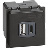 Зарядка USB Type-C + Type-A, 3,0А Living Now, USB type-C 5V, USB type-A 5V, двойная