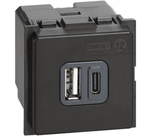 Зарядка USB Type-C + Type-A, 3,0А Living Now, USB type-C 5V, USB type-A 5V, двойная