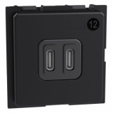 Зарядка USB Type-C с быстрой зарядкой QC, 3,0А (до 30 Вт) Living Now, USB type-C 5V, двойная