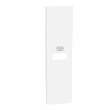 Лицевая панель Living Now, USB type-C 5V, USB type-A 5V, одинарная, цвет - белый