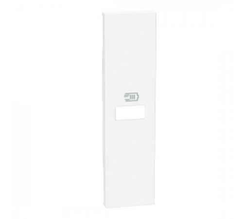 Лицевая панель Living Now, USB type-C 5V, USB type-A 5V, одинарная, цвет - белый