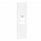 Лицевая панель Living Now, USB type-C 5V, USB type-A 5V, двойная, цвет - белый