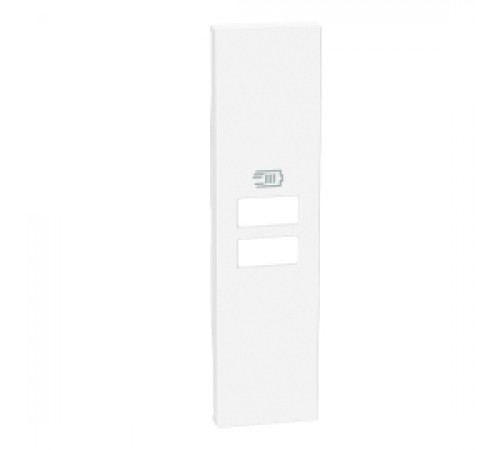 Лицевая панель Living Now, USB type-C 5V, USB type-A 5V, двойная, цвет - белый