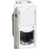 Розетка компьютерная RJ45 Кат.5е UTP Living Now, одинарная, цвет - белый