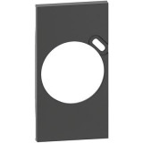 Лицевая панель Living Now, USB type-C 5V, одинарная, цвет - черный