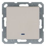 Jasmart G Тауп Выключатель 1-кл с подсветкой 10A 250V~