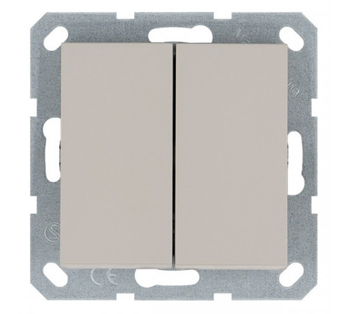 Jasmart G Тауп Выключатель 2-кл 10A 250V~
