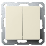 Jasmart G Слоновая кость Выключатель 2-кл 10A 250V~