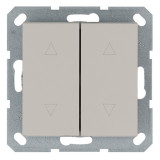 Jasmart G Тауп Выключатель 2-кл жалюзи 10A 250V~