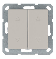 Jasmart G Тауп Выключатель 2-кл жалюзи 10A 250V~