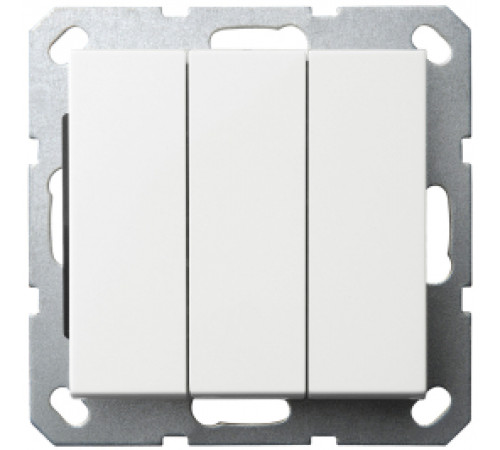 Jasmart G Белый глянцевый Выключатель 3-кл 10A 250V~