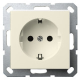Jasmart G Слоновая кость Розетка с/з со шторками 16A 250V~ 2P+T