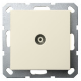 Jasmart G Слоновая кость Розетка TV ?9.5mm проходная