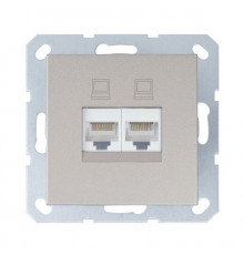 Jasmart G Шампань Розетка RJ45 2-ая, 6 категория
