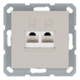 Jasmart G Тауп Розетка RJ45 2-ая, 6 категория