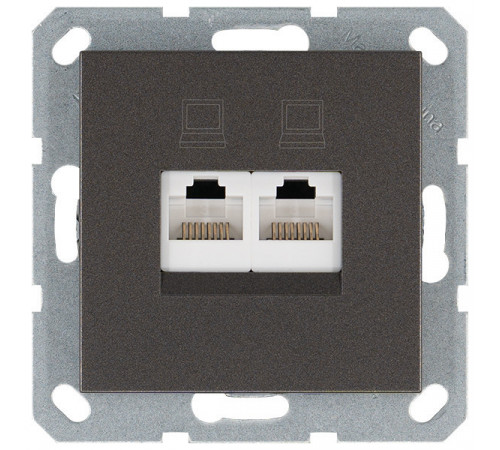 Jasmart G Мокко Розетка RJ45 2-ая, 6 категория