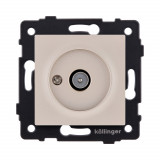 Розетка TV (папа) Kollinger REA-007GD, золотой