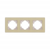 Рамка 3-постовая Kollinger Eleganz Acryl EA3GD, золотой