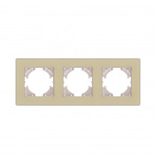 Рамка 3-постовая Kollinger Eleganz Acryl EA3GD, золотой