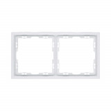Рамка 2-постовая Kollinger Eclipse EC2WH, белый матовый