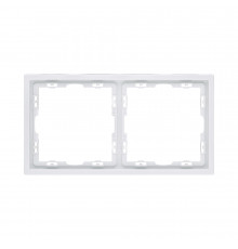Рамка 2-постовая Kollinger Eclipse EC2WH, белый матовый