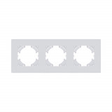 Рамка 3-постовая Kollinger Eleganz Plex EP3WM, белый матовый