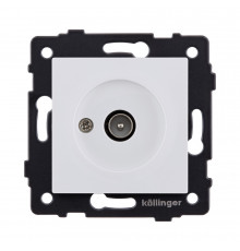 Розетка TV (папа) Kollinger REA-007WM, белый матовый