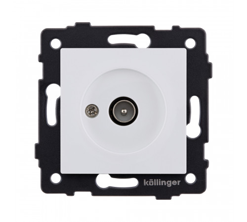 Розетка TV (папа) Kollinger REA-007WM, белый матовый