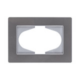 Рамка для двойной розетки Kollinger Eleganz Acryl EA120GY, серый