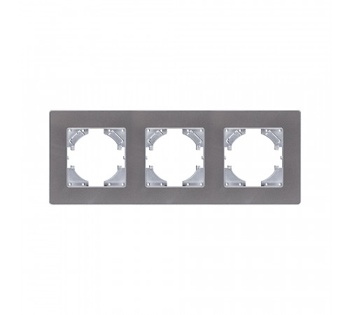 Рамка 3-постовая Kollinger Eleganz Acryl EA3GY, серый