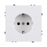 Розетка штепсельная SCHUKO 16A/250 В Kollinger Eclipse EC-014WH, белый матовый